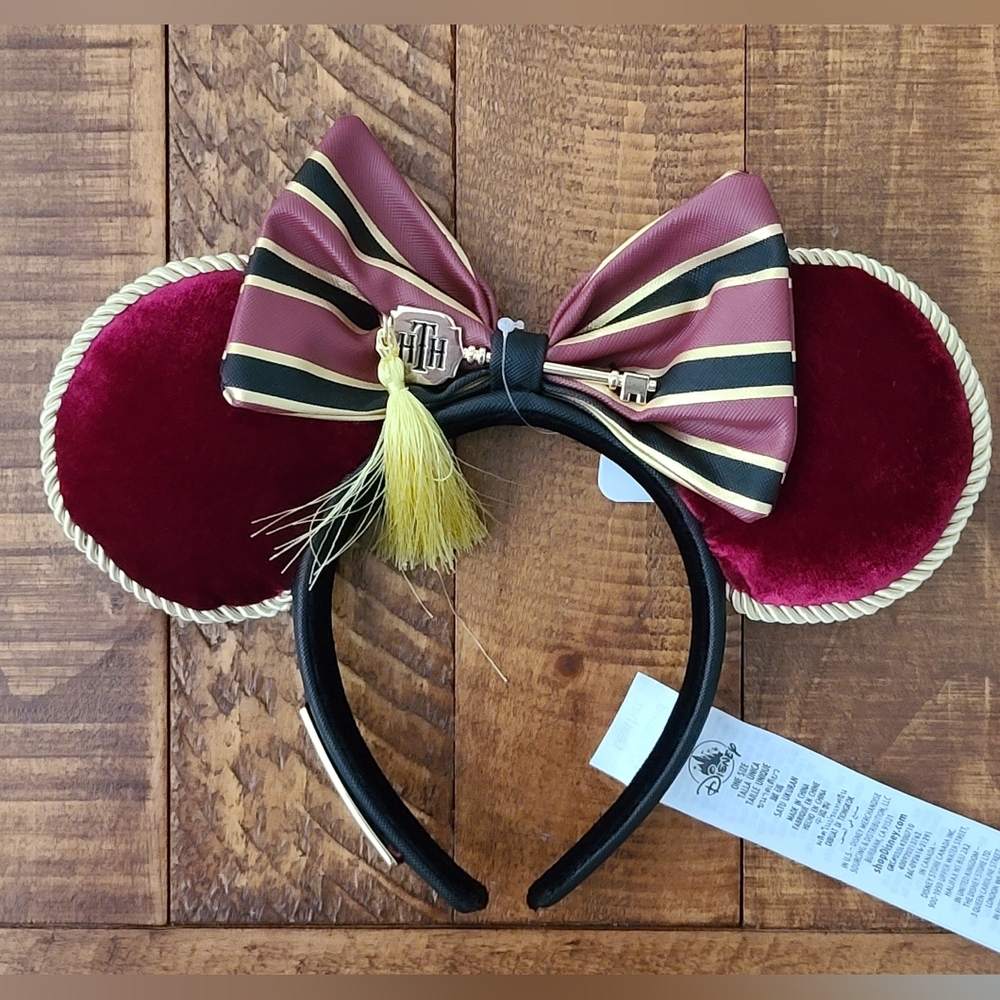 Disney Parks Hollywood Tower Of Terror Hotel Loungefly Minnie Ears Headband